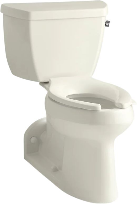 KOHLER® Barrington™ Biscuit 2-Piece Chair-Height Right-Hand Trip Elongated Toilet, 1.0 Gpf-0