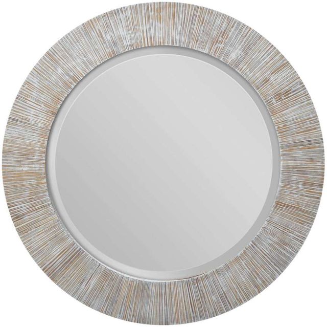 Uttermost® Repose Whitewash Round Mirror-0