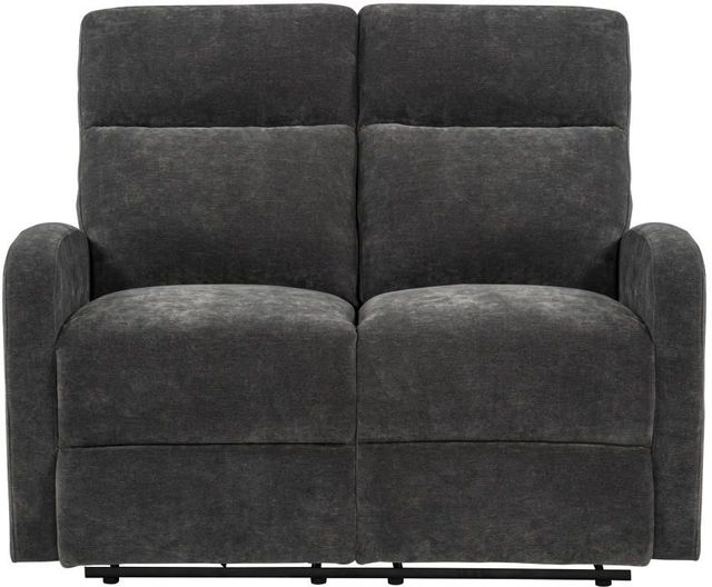 Coaster® Hamilton Charcoal Gray Manual Reclining Loveseat-4