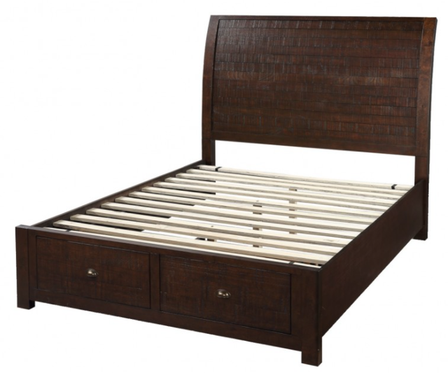 Winners Only® Union Dark Brown Queen Sleigh Bed-0