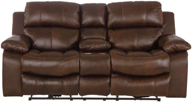 Catnapper® Positano Cocoa Power Reclining Console Loveseat-1