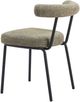 Zuo® Modern Kede 2-Piece Black/Green Tweed Dining Side Chair Set-2
