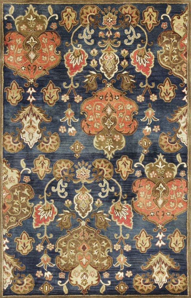 KAS Rugs Syriana Navy Tapestry 5'x8' Rug-0