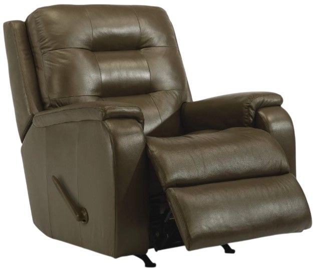 Flexsteel® Arlo Dark Stone Rocking Recliner-1