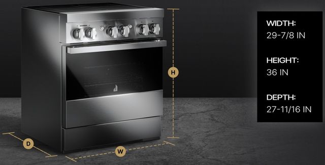 JennAir® Noir 30" Stainless Steel Pro Style Induction Range -4