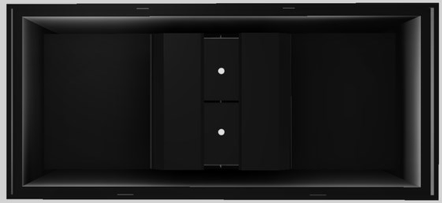 Vent-A-Hood® Designer Series 66" Black Island Range Hood-3