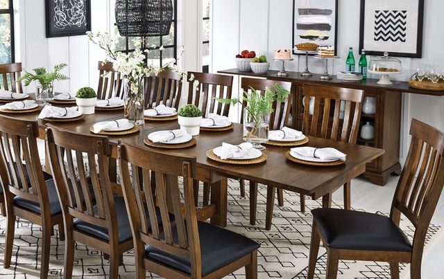 A-America® Mariposa Rustic Whiskey Slatback Dining Side Chair-2