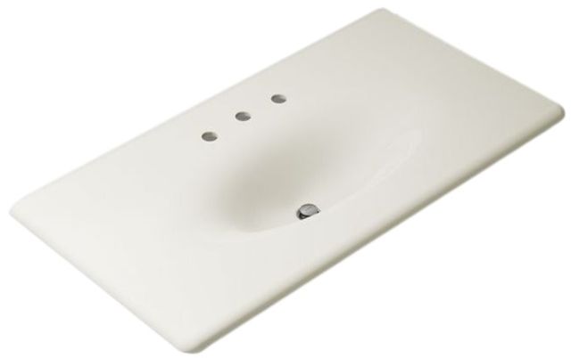 Kohler Iron/Impressions® Biscuit 43" Enameled Cast Iron Vanity Top with Integrated Oval Sink-0