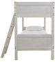 Signature Design by Ashley® Robbinsdale Antique White Youth Twin/Twin Bunk Bed with Ladder-3