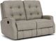 Flexsteel® Devon Silver Pebble Reclining Loveseat-0