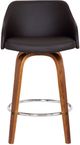 Armen Living Alec Gray/Walnut Counter Stool-2
