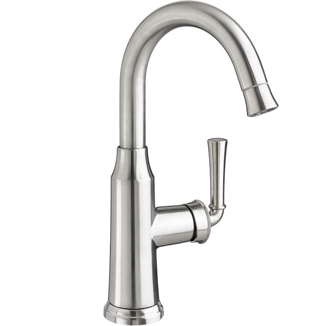 American Standard Portsmouth Polished Chrome One Handle High Arc Pull Down Bar Sink Faucet-0