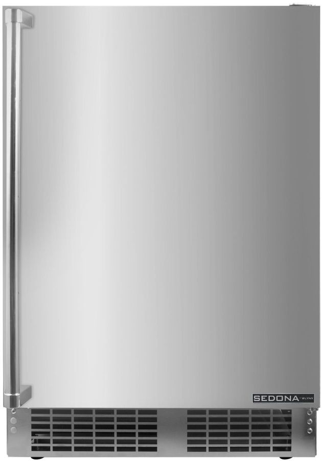 Lynx® Sedona 24" 5 Cu. Ft. Stainless Steel Built-In or Freestanding Outdoor Under the Counter Refrigerator-0