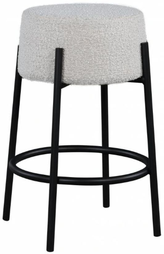 Meridian Furniture Avalon Cream/Matte Black Counter Stool-0