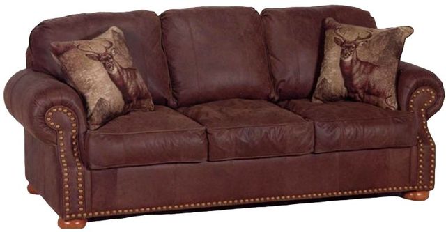 Marshfield Furniture Emerson (Leather) Brown Queen Sleeper-0