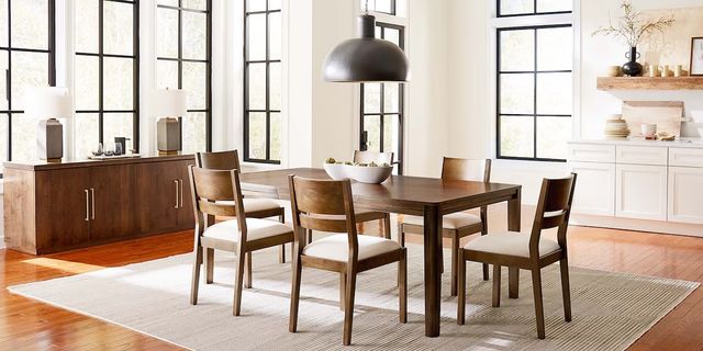 Bassett® Furniture Origins Spence Natural Dining Chair with Thrillist Linen Upholstered Seat-3