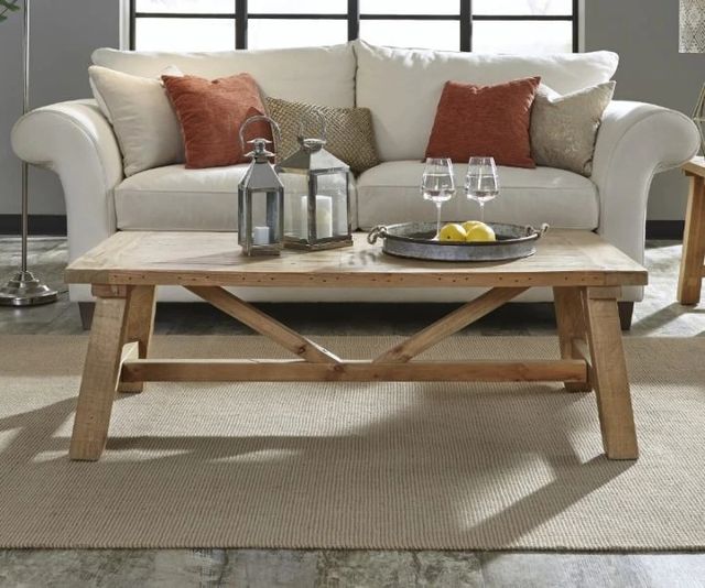 Modus Furniture Harby Rustic Tawny Rectangular Coffee Table-1