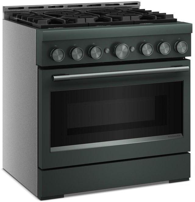 KitchenAid® 36" Juniper 6 Burner Pro Style Gas Range with No Preheat Air Fry Mode-3