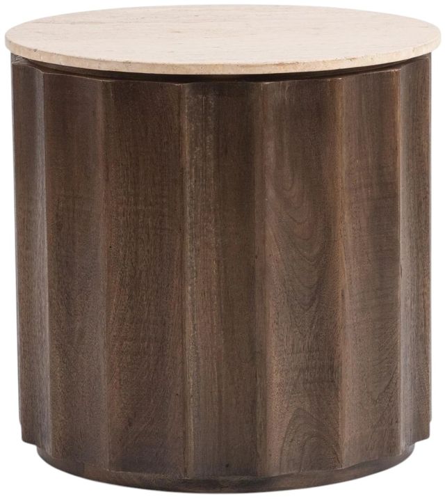Classic Home Baylee Cocoa Brown End Table-0