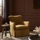 Four Hands Devon Broadway Gilt Slipcover Swivel Chair-1