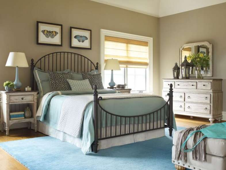 Kincaid Weatherford Heather Catlins Black Queen Metal Rod Bed - Thumbnail 2