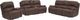 Elements International Atlantis 3-Piece Heritage Brown Power Reclining Living Room Reclining Seating Set-0