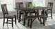 Elements International Cash 6-Piece Dark Gray Rectangular Dining Set-0