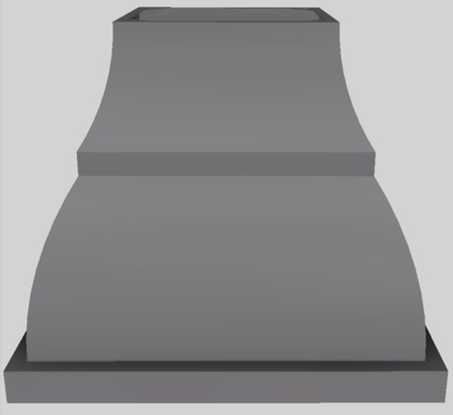 Vent-A-Hood® Designer Series 36" Gunsmoke Island Range Hood-0