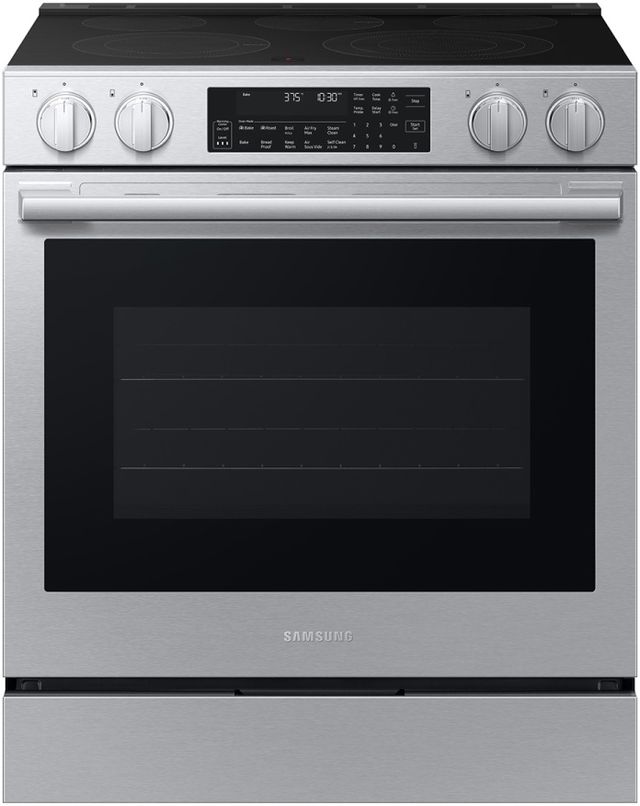 Samsung Bespoke 25" Stainless Steel Smart Slide-In Electric Range with Illuminated Precision Knobs-0