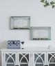 A & B Home Violet 2-Piece Champagne Mirrored Rectangular Tray Set-3