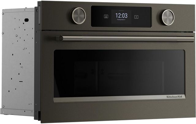 KitchenAid® 1.4 Cu. Ft. Black Ore Built In Microwave with Air Fry-3