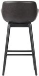 Four Hands Hannah Sonoma Black Swivel Bar Stool-3