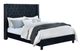 Mazin Furniture Deirdre Upholstered Black Queen Platform Bed-0