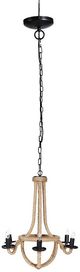 A & B Home Brown Ordway Iron Spray 6-Light Chandelier-1