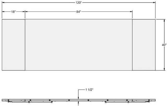 Amisco Customizable Ezra 84" Rectangular Extendable Table with Decorative Bolts, 1.5" Solid Birch Top and 2 Leaves-2