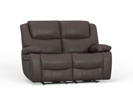 Madras Power Leather Loveseat