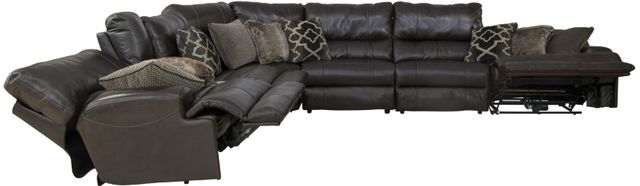 Catnapper® Como 7-Piece Chocolate L-Shape Power Reclining Sectional-3