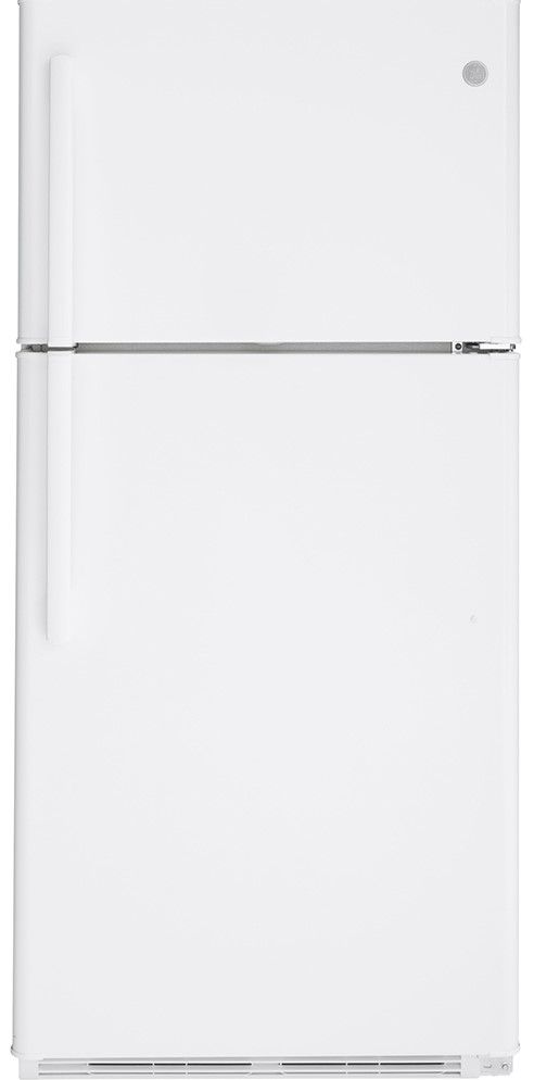 GE® 18.0 Cu. Ft. White Top Freezer Refrigerator-0