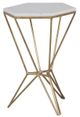 Fairfield® La Bella White Accent Table with Gold Base-0