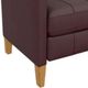 Best® Home Furnishings Customizable Janae Leather Manual High Leg Recliner with Honey Birch Legs-4