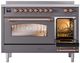 Ilve® Nostalgie II Series 48" Matte Graphite Pro Style Induction Range-2