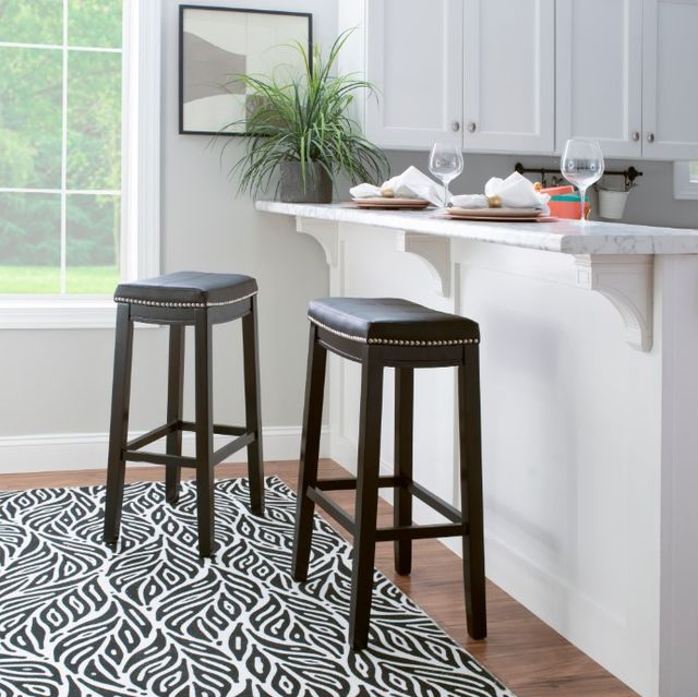 Linon Claridge Black Bar Stool-1