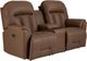 Best® Home Furnishings Customizable Suitably Leather Manual Reclining Space Saver® Loveseat with Console-0