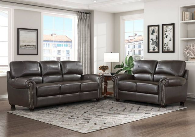 Homelegance® Foxborough Dark Brown Sofa-1