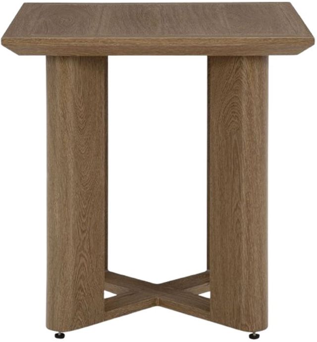 Signature Design by Ashley® Serene Bay Dark Brown Aluminum Outdoor End Table-1