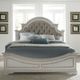 Liberty Furniture Magnolia Manor Antique White/Gray King Upholstered Panel Bed-1