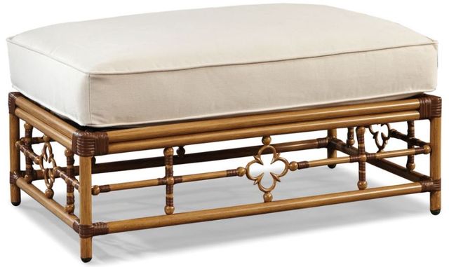 Lane Venture® Mimi by Celerie Kemble Light Gray Cuddle Ottoman-0