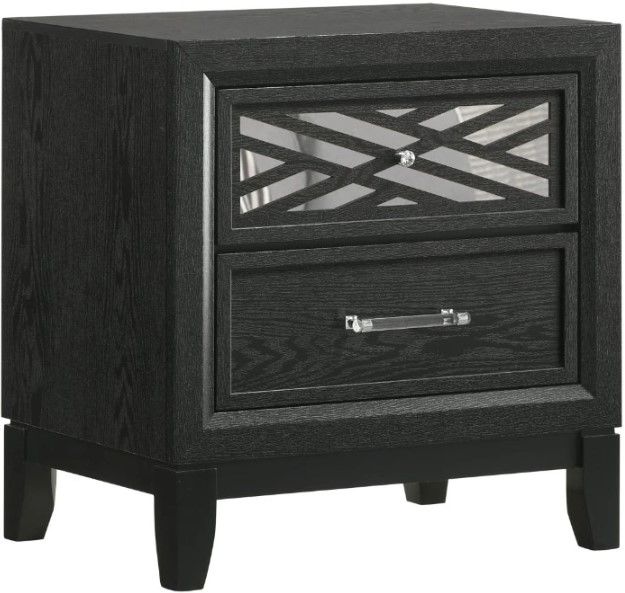 New Classic® Home Furnishings Obsidian 4-Piece Black King Panel Bedroom Set-4