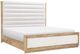 Legacy Classic Torrance Aged Driftwood/Tangier Sterling Queen Channeled Upholstered Panel Bed-0