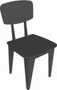 Unwasted® Connect Black Plastic Outdoor Dining Chair-0